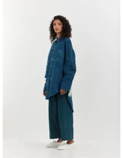 Turquoise Shibori Shirt 9 Turquoise Shibori Shirt -Incasee Ceantral vboymsk70bm1173