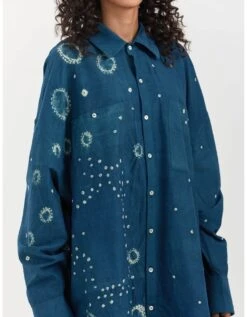 Turquoise Shibori Shirt 10 Turquoise Shibori Shirt -Incasee Ceantral vboymsk70bm1174