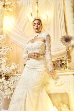 Chantilly White Skirt Set -Incasee Ceantral vcmd013