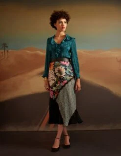 Midi Skirt With Lace Detailing