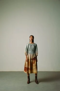 Multi Color Drawstring Dress