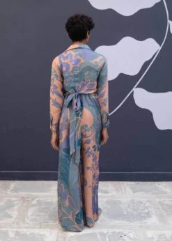 Multi Color Borneo Printed Jumpsuit -Incasee Ceantral yambillie29b