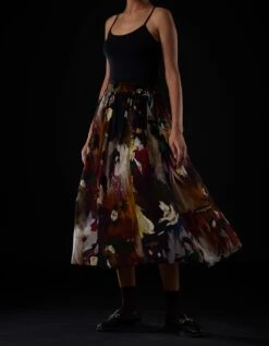 Brush Strokes Mei Skirt -Incasee Ceantral yc13sk06b13