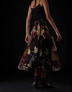 Brush Strokes Mei Skirt -Incasee Ceantral yc13sk06b1b