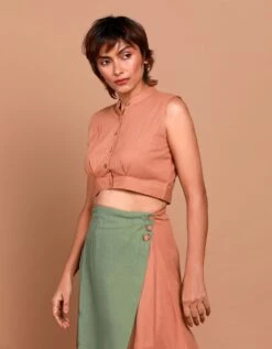 Brown Kotay Skirt Set -Incasee Ceantral zowsk9213